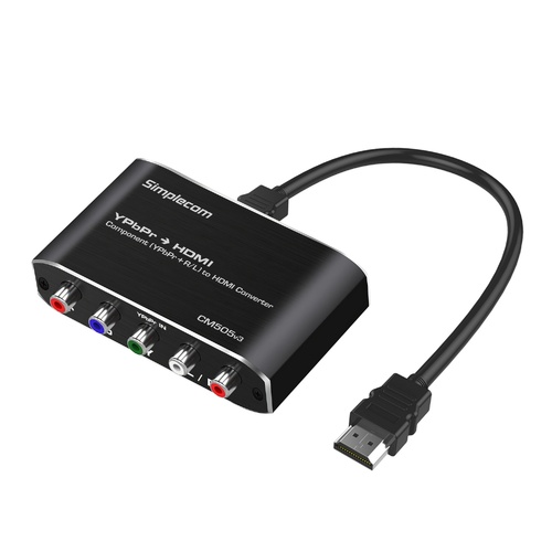 Simplecom CM505v3 Component (YPbPr + Stereo R/L) to HDMI Converter Full HD 1080p - Main Image