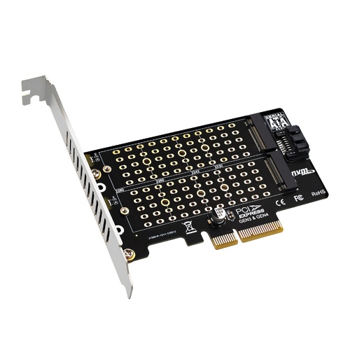 Simplecom EC412v2 NVMe and SATA M.2 SSD to PCIe x4 Expansion Card - Main Image
