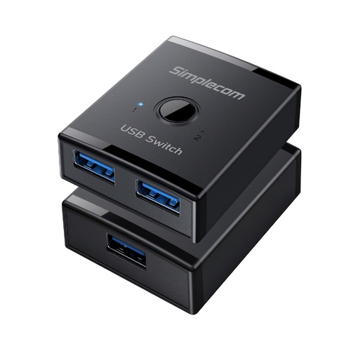 Simplecom KM125 Bi-Directional 2-Way USB 3.0 Switch 1 In 2 Out (2 In 1 Out) 5Gbps - Main Image