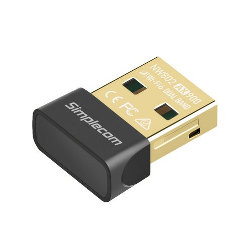 Simplecom NW802 AX900 Dual Band Wi-Fi 6 USB Wireless Nano Adapter - Main Image