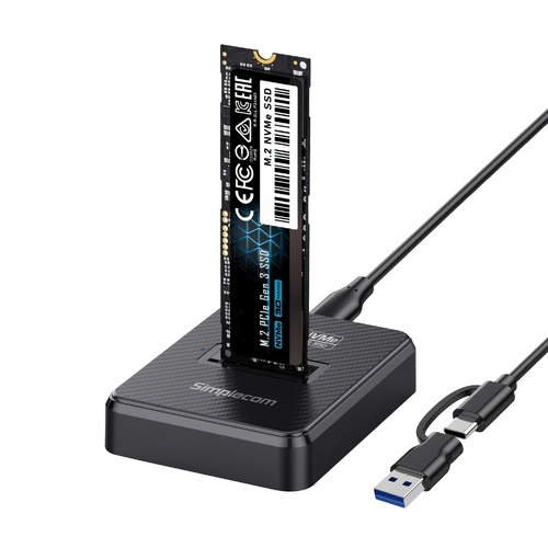 Simplecom SD511 M.2 SSD Docking Station NVMe and SATA Dual Protocol USB 3.2 Gen 2 10Gbps - Main Image