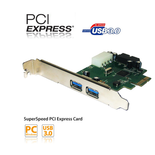 4 Port USB3.0 PCI-Expresses Card (2 External Port + Dual Port Internal Connector) - Main Image