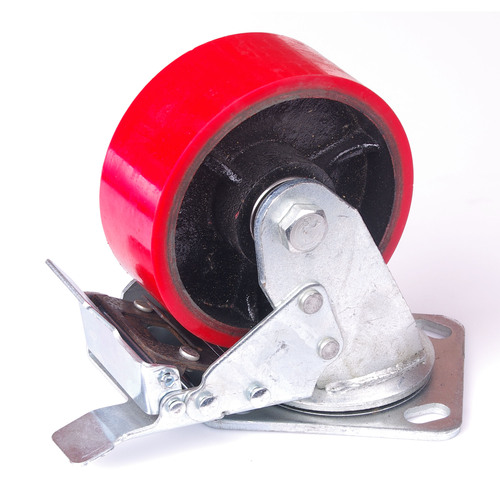 5 inch Industrial 500KG Caster Wheels Swivel with Brake Locking Casters Castor Wheels Cart Furniture Workbench - Main Image