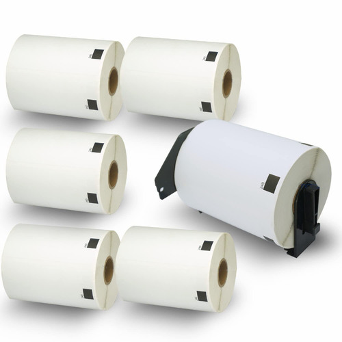6x DK11240 DK 11240 Thermal Labels For Brother QL500 QL 560 570 580N 1060N ETC - Main Image