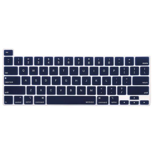 Keyboard Cover Skin For MacBook Pro 13 Pro 16 A2338 A2289 A2251 A2141 M1 M2 2020 to 2023 Navy Blue - Main Image