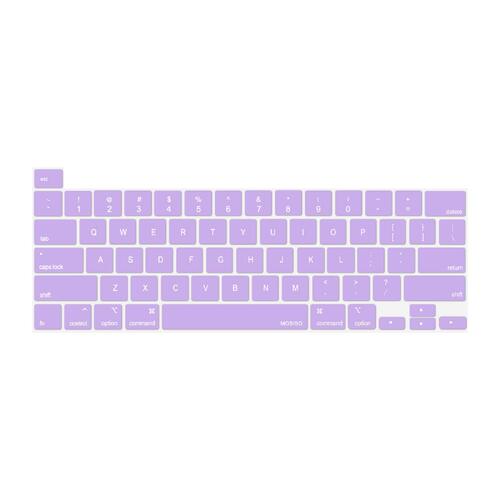 Keyboard Cover Skin For MacBook Pro 13 Pro 16 A2338 A2289 A2251 A2141 M1 M2 2020 to 2023 purple - Main Image