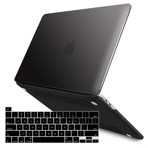 MacBook Pro 13 Inch Case 2016-2023 M1 M2 A2338 A2289 A2251 A2159 Hard Shell Case Keyboard Cover Black - Main Image