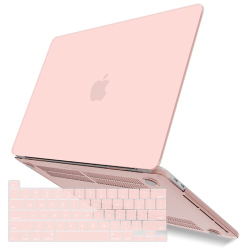 Suitable for  Sold Pink MacBook Pro 13 Inch Case 2016-2023 M1 M2 A2338 A2289 A2251 A2159 Hard Shell Case Keyboard Cover - Main Image