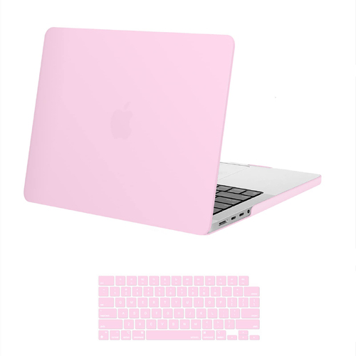 Suitable for  MacBook Pro 14 Max Inch Case 2023 2022 2021 M2 A2779 M1 A2442 Hardshell Case Keyboard Cover Pink - Main Image