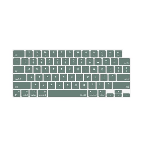 Keyboard Cover Skin For MacBook Air Pro 13 13.6 14 15.3 16 A2442 A2779 A2485 A2780 A2681 A2941 M1 M2 2021 to 2023 Dgreen - Main Image