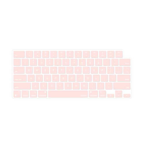 Keyboard Cover Skin For MacBook Air Pro 13 13.6 14 15.3 16 A2442 A2779 A2485 A2780 A2681 A2941 M1 M2 2021 to 2023 Pink - Main Image