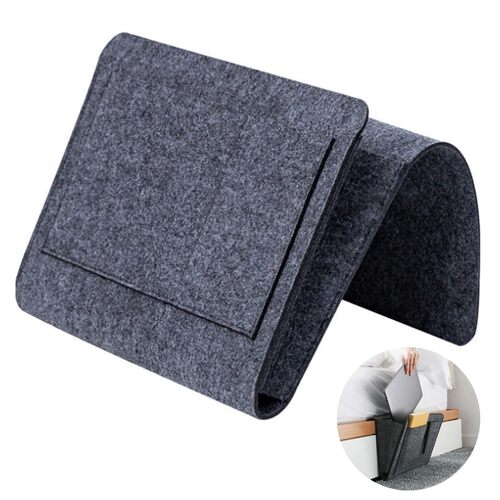 Bed Organiser Bed Caddy Sofa Organiser Bedside Organiser Book Magazines Organiser Dark Grey - Main Image