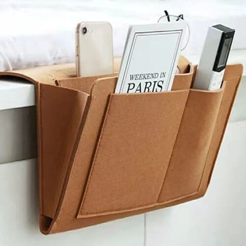 Bed Organiser Bed Caddy Sofa Organiser Bedside Organiser Book Magazines Organiser Khaki - Main Image