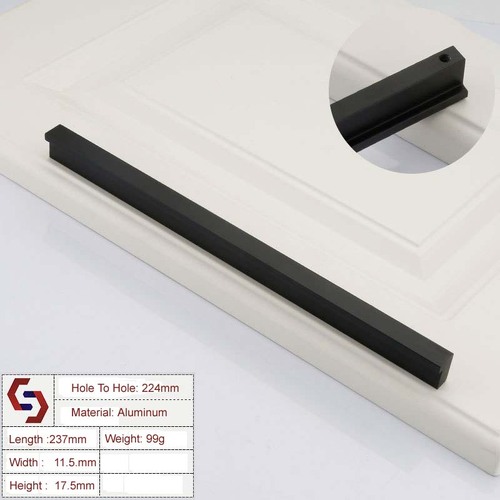 Zinc Kitchen Cabinet Handles Drawer Bar Handle Pull 224mm - Main Image