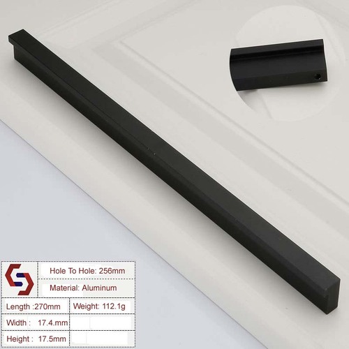 Zinc Kitchen Cabinet Handles Drawer Bar Handle Pull 256mm - Main Image