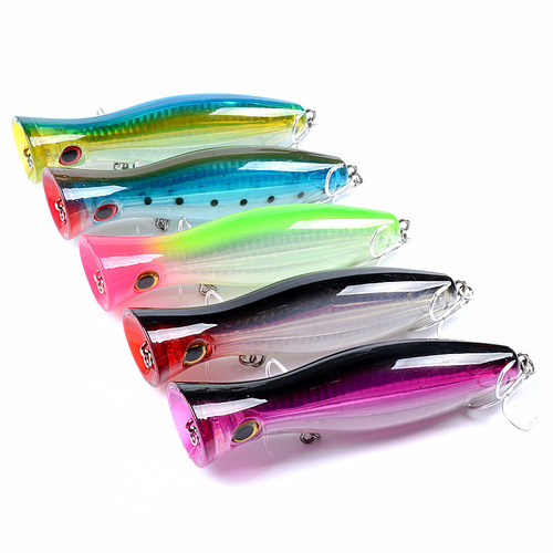 8x Popper Crank 12.5cm Fishing Lure Lures Surface Tackle Fresh Saltwater - Main Image