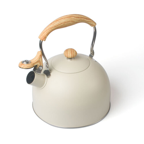 2.5 Liter Tea Whistling Kettle Stainless Steel Modern Whistling Tea Pot for Stovetop Cream - Main Image