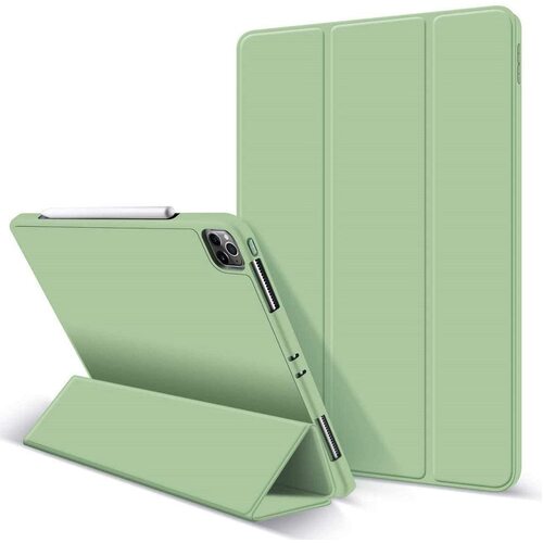 iPad Pro 11 Inch 2020 Soft Tpu Smart Premium Case Auto Sleep Wake Stand Cover Pencil holder Green - Main Image