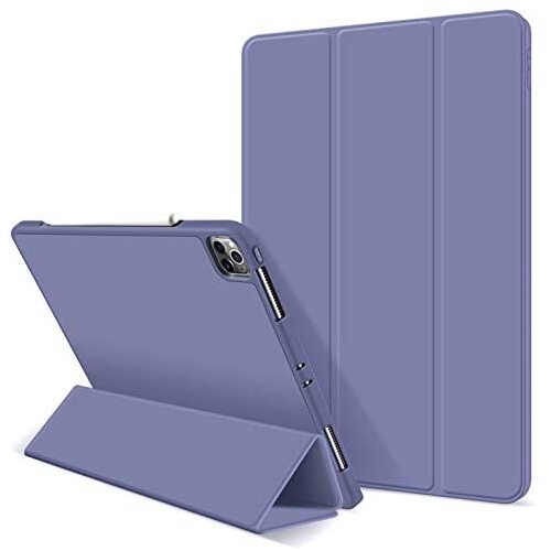 iPad Pro 11 Inch 2020 Soft Tpu Smart Premium Case Auto Sleep Wake Stand Cover Pencil holder Purple - Main Image