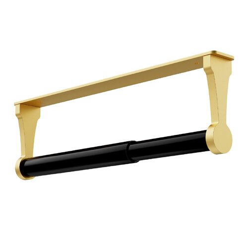 Kitchen Paper Holder Under Cabinet Screw Wall Mount Adhesive Paper Towel Holder Rectangle Gold - Main Image