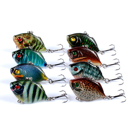8x Popper Poppers 4.5cm Fishing Lure Lures Surface Tackle Fresh Saltwater - Main Image