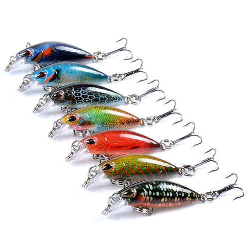 7x Popper Poppers 4.1cmFishing Lure Lures Surface Tackle Fresh Saltwater - Main Image