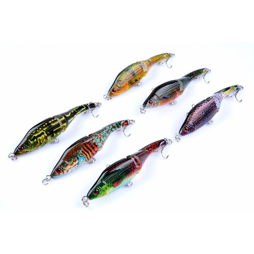 6x 9.5cm Vib Bait Fishing Lure Lures Hook Tackle Saltwater - Main Image