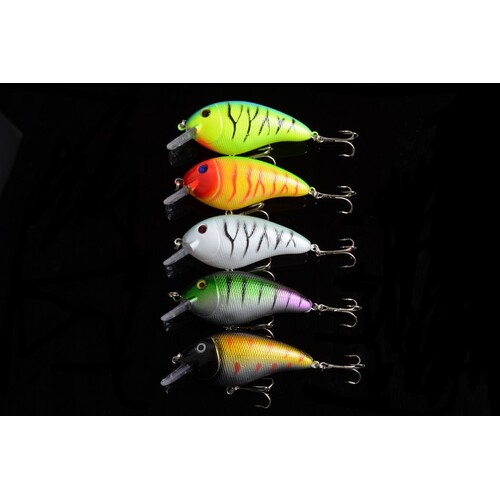 5x 8.5cm Popper Crank Bait Fishing Lure Lures Surface Tackle Saltwater - Main Image