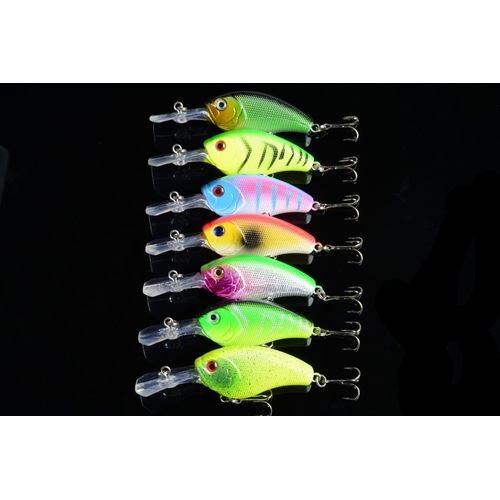 7x 9cm Popper Crank Bait Fishing Lure Lures Surface Tackle Saltwater - Main Image