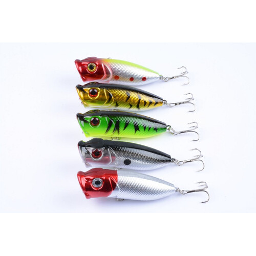 5X 6.5cm Popper Poppers Fishing Lure Lures Surface Tackle Fresh Saltwater - Main Image