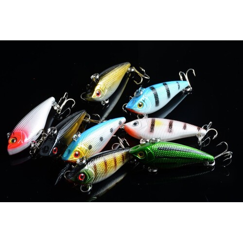 8x 5cm Vib Bait Fishing Lure Lures Hook Tackle Saltwater - Main Image