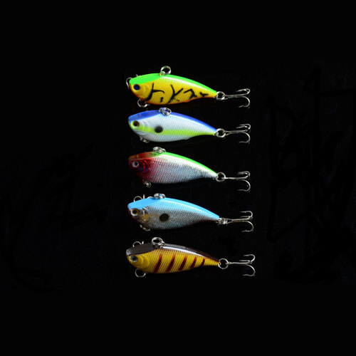 5x 5.5cm Vib Bait Fishing Lure Lures Hook Tackle Saltwater - Main Image