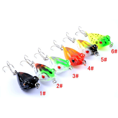 6X 4cm Popper Poppers Fishing Lure Lures Surface Tackle Fresh Saltwater - Main Image