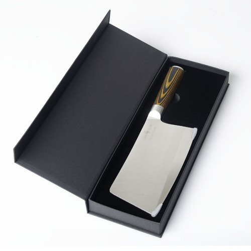 Cleaver Knife Kitchen Chef Knife Vegetable Meat Cleaver Pakkawood wood Handle - Main Image