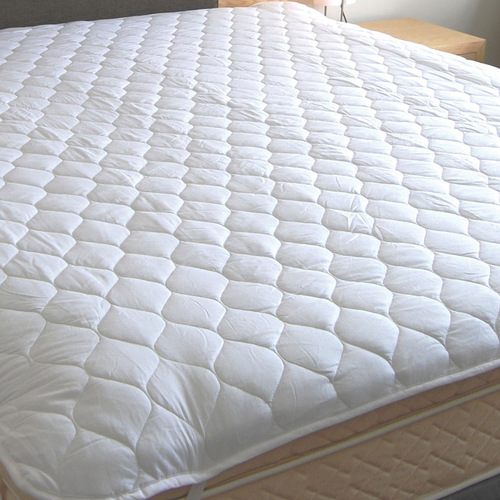 QUILTED MATTRESS PROTECTOR - QUEEN SIZE - - HOTEL QUALITY - Main Image