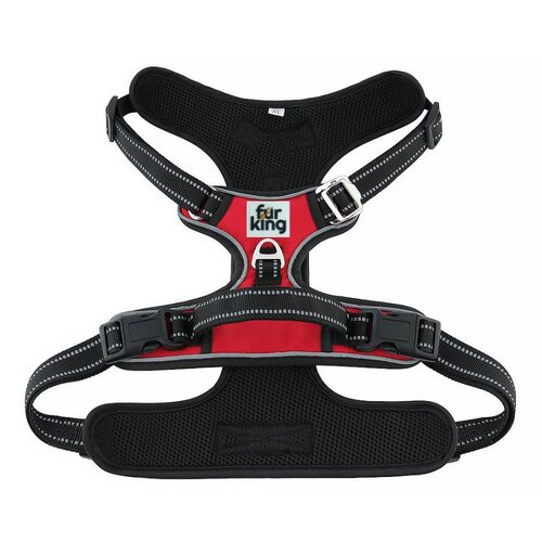 Fur King Ultimate No Pull Dog Harness - Small - Red - Main Image