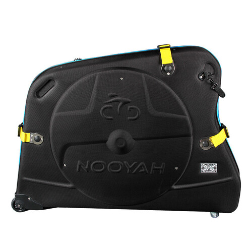 NOOYAH Bike Hard Shell Travel Case EVA Mountain MTB ebike Road Bike 700c Gravel Bike Tourer- BK002 in Black - Main Image
