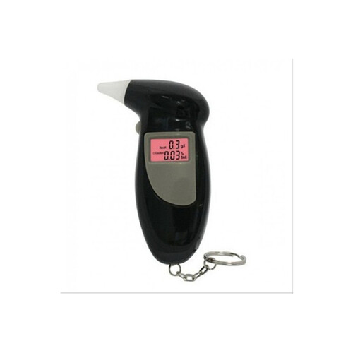 Digital Alcohol Tester LCD Police Breathalyser Grade Accuracy Portable Keychain - FREE POST - Main Image