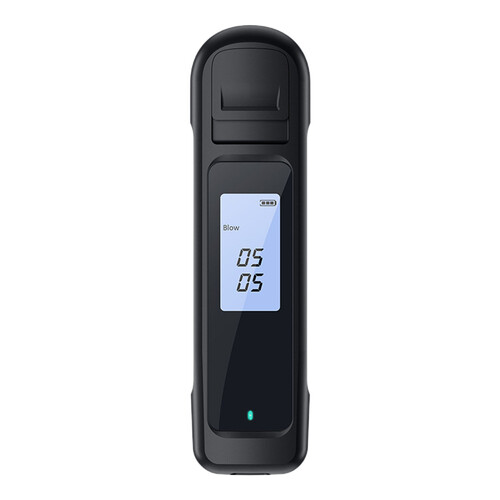 Alcohol Breathalyzer Drink Tester DUI LCD Breath Analyzer Handbag Pocket Size BLACK - FREE POST - Main Image