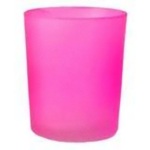 20 Pack Pink Frosted Glass Votive Tealight Candle Holders House Party Cenrepiece Xmas Wedding Decor Glass Candlestick Party Decorations Bridal Valenti - Main Image