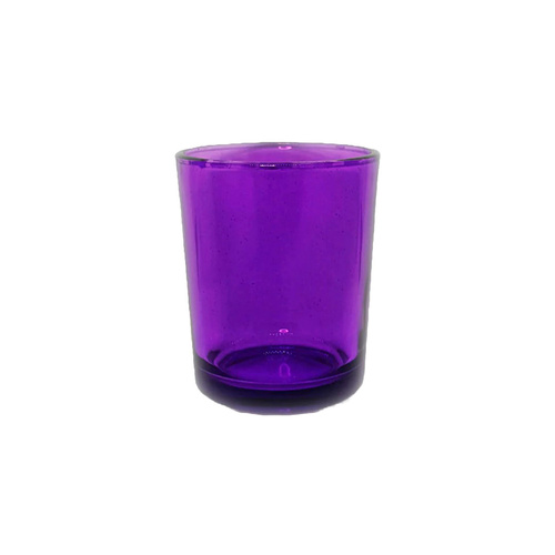 20 Pack Purple Glass Votive Tealight Candle Holders House Party Cenrepiece Xmas Wedding Decor Glass Candlestick Party Decorations Bridal Valentines Ev - Main Image