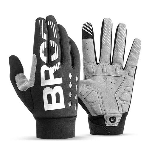 MTB Gloves Medium for Mountain Road Bike Breathable Winter Autumn Spring Cycling Camping Running Outdoor Sport Rockbros - Main Image