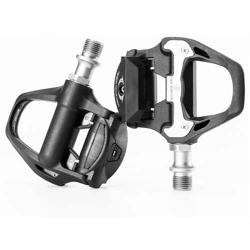 Self Lock Clip In Bike Pedals Shimano SPD-SL Cleat MTB Road 700C Hybrid BMX - Rockbros Nylon Black - Main Image