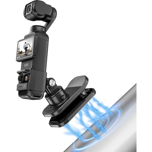 STARTRC OSMO Pocket 3 360° Rotation Backpack Clip Mount Shoulder Strap Accessories for DJI Pocket 3/OSMO Pockt/Action Cameras, Black - Main Image