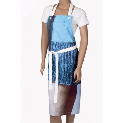 Blaze Blue Based Cheeky Jumper Unique Apron - Main Image