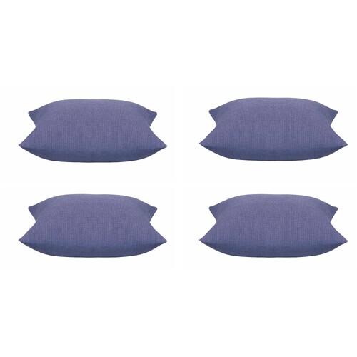 Pack of 4 Elements Indigo Blue Base Colour Square Cushion Covers - Main Image