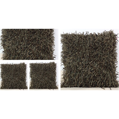 Pack of 4 Retro Fitzroy Stone Brown Bold Design Cushion Covers - Main Image