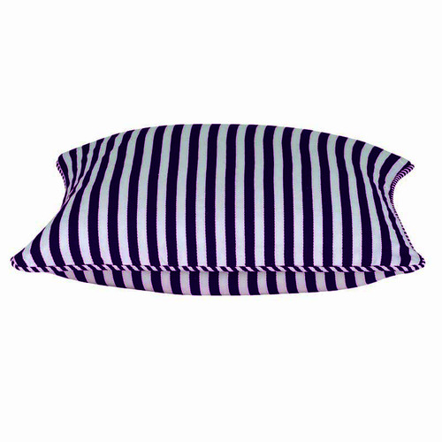Dandi Fuchsia Plum Purple & White Striped Cushion Cover 40x40cm - Main Image