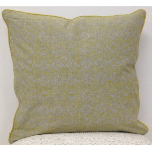 Azuk Mustard Yellow & Grey Cushion Cover - Main Image