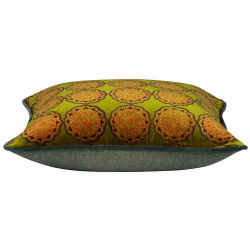 Duffy Mustard and Grey Cushion Cover - Main Image